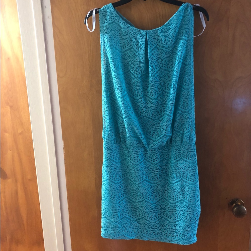 Lace Teal Dress